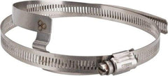 Hi-Tech Duravent - Stainless Steel Hose Clamp - 1/2" Wide x 0.02" Thick, 6-1/4" Hose, 5-1/4 to 6-5/8" Diam - Benchmark Tooling