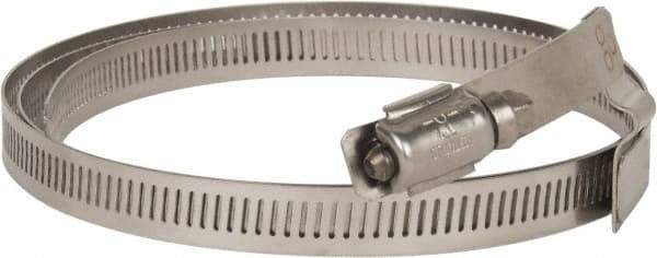 Hi-Tech Duravent - Stainless Steel Hose Clamp - 1/2" Wide x 0.02" Thick, 10" Hose, 9-1/4 to 10-5/8" Diam - Benchmark Tooling