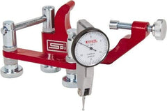 SPI - 0.0005" Graduation, 0.03" Max Meas, 0-15-0 Dial Reading, Indicator & Base Kit - 1-1/4" Dial Diam - Benchmark Tooling