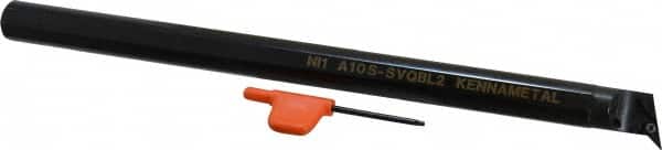 Kennametal - 30.48mm Min Bore Diam, 304.8mm OAL, 1" Shank Diam, A-SCLP Indexable Boring Bar - CP.. Insert, Screw Holding Method - Benchmark Tooling