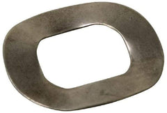 Value Collection - M10 Screw, 10.5mm ID x 21mm OD, Grade 18-8 Stainless Steel Wave Disc Spring - 1mm Thick, 4.2mm Overall Height - Benchmark Tooling