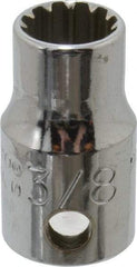Proto - 3/8" Drive, 3/8" Socket, Spline Socket - 12 Points, 1" OAL - Benchmark Tooling