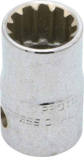 Proto - 3/8" Drive, 9/16" Socket, Spline Socket - 12 Points, 1-1/16" OAL - Benchmark Tooling