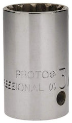 Proto - 1/2" Drive, 3/4" Socket, Spline Socket - 12 Points, 1-9/16" OAL - Benchmark Tooling