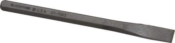 Blackhawk by Proto - 5-1/4" OAL x 3/8" Blade Width Cold Chisel - 3/8" Tip, 5/16" Stock, Alloy Steel Handle - Benchmark Tooling