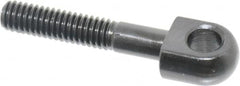 Gibraltar - 5/16-18, 1" Thread Length, 5/16" Hole Diam, Steel, Swing Bolt - Black Oxide Finish, Grade 1045, 3/8" Head Thickness, 2" Hole Center to End - Benchmark Tooling