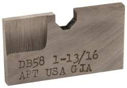 APT - 1-13/16 Inch Diameter, 3/16 Inch Thick, High Speed Steel Auxiliary Pilot Blade - Series D, DX15 Auxiliary Pilot Required - Benchmark Tooling