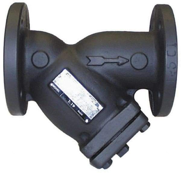 Legend Valve - 3" Pipe, Flanged Ends, Cast Iron Y-Strainer - 200 psi WOG Rating, 150 psi WSP Rating - Benchmark Tooling