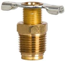 Eaton - Steel External Seat Drain Cock & Shutoff Valve - 3/8 Thread, 150 Max psi - Benchmark Tooling
