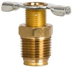 Eaton - Steel External Seat Drain Cock & Shutoff Valve - 3/8 Thread, 150 Max psi - Benchmark Tooling