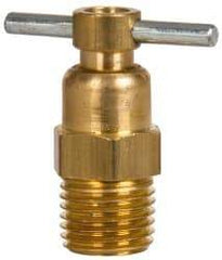 Eaton - Steel Internal Seat Drain Cock & Shutoff Valve - 1/4 Thread, 150 Max psi - Benchmark Tooling