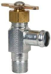 Eaton - 5/8" Pipe, Steel Hose to Pipe Drain Cock & Shutoff Valve - 3/8 Thread, 150 Max psi - Benchmark Tooling