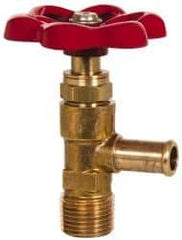 Eaton - 3/8" Pipe, Steel Shutoff Drain Cock & Shutoff Valve - 3/8 Thread, 150 Max psi - Benchmark Tooling
