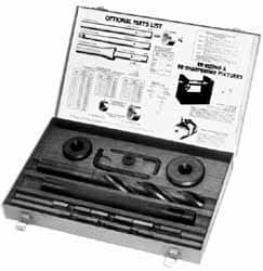 APT - 1-1/4 to 3" Blade Diam, 1" Pilot Diam, 1" Twist Drill Diam, Pilot Holder, Blade & Drill Kit - High Speed Steel Blade, Straight Pilot Holder Shank, Straight Drill Shank, Series E - Benchmark Tooling