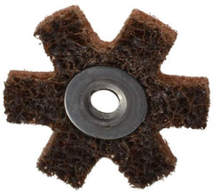 3M - 1-1/2" Diam Nonwoven Sanding Star - Coarse Grade, Eyelet, 24,000 RPM - Benchmark Tooling