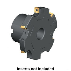 Kennametal - Shell Mount Connection, 0.359" Cutting Width, 1.2563" Depth of Cut, 125mm Cutter Diam, 1.2598" Hole Diam, 8 Tooth Indexable Slotting Cutter - KSSM Toolholder, SP.T 10T3.. Insert, Left Hand Cutting Direction - Benchmark Tooling