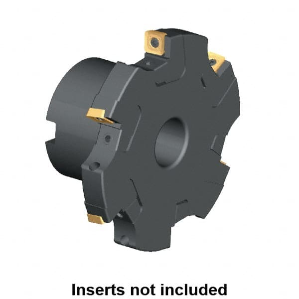 Kennametal - Shell Mount Connection, 0.461" Cutting Width, 1.2564" Depth of Cut, 125mm Cutter Diam, 1.2598" Hole Diam, 8 Tooth Indexable Slotting Cutter - KSSM Toolholder, SD.T 1204.. Insert, Left Hand Cutting Direction - Benchmark Tooling