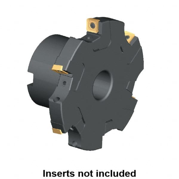 Kennametal - Shell Mount Connection, 0.461" Cutting Width, 1.709" Depth of Cut, 160mm Cutter Diam, 1.5748" Hole Diam, 10 Tooth Indexable Slotting Cutter - KSSM Toolholder, SD.T 1204.. Insert, Left Hand Cutting Direction - Benchmark Tooling