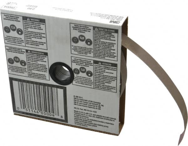 3M - 1" x 50 Yd 240 Grit Aluminum Oxide Cloth Roll - Very Fine Grade, J Weighted Backing - Benchmark Tooling