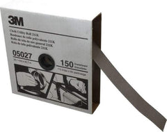 3M - 1-1/2" x 50 Yd 150 Grit Aluminum Oxide Cloth Roll - Very Fine Grade, J Weighted Backing - Benchmark Tooling