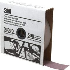 3M - 1-1/2" x 50 Yd 500 Grit Aluminum Oxide Cloth Roll - Super Fine Grade, J Weighted Backing - Benchmark Tooling