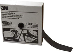 3M - 2" x 50 Yd 100 Grit Aluminum Oxide Cloth Roll - Fine Grade, J Weighted Backing - Benchmark Tooling