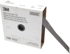 3M - 2" x 50 Yd 120 Grit Aluminum Oxide Cloth Roll - Fine Grade, J Weighted Backing - Benchmark Tooling