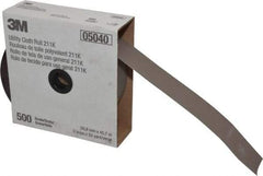 3M - 2" x 50 Yd 500 Grit Aluminum Oxide Cloth Roll - Super Fine Grade, J Weighted Backing - Benchmark Tooling