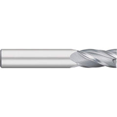 Titan USA - Square End Mills; Mill Diameter (Decimal Inch): 0.3438 ; Number of Flutes: 4 ; Length of Cut (Inch): 1 ; Length of Cut (Decimal Inch): 1.0000 ; Material: Solid Carbide ; Finish/Coating: Uncoated - Exact Industrial Supply