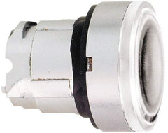 Schneider Electric - 22mm Mount Hole, Flush, Pushbutton Switch Only - Round, White Pushbutton, Nonilluminated, Momentary (MO) - Benchmark Tooling