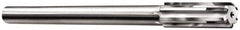 Made in USA - 0.657" Carbide-Tipped 6 Flute Chucking Reamer - Straight Flute, 9/16" Straight Shank, 2-1/4" Flute Length, 9" OAL - Benchmark Tooling