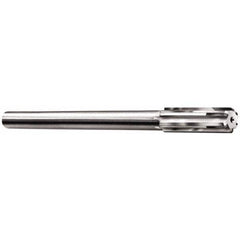 Made in USA - 0.221 to 0.238" Diam, 7/32" Diam Shank, 1-1/2" Flute, Semi Finish Semi Ground Chucking Reamer - Benchmark Tooling