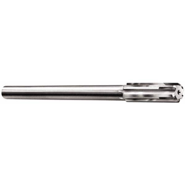 Made in USA - 0.4091 to 0.441" Diam, 3/8" Diam Shank, 1-3/4" Flute, Semi Finish Semi Ground Chucking Reamer - Benchmark Tooling