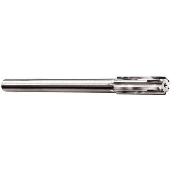 Made in USA - 1.4406 to 1.503" Diam, 1-1/4" Diam Shank, 3-1/2" Flute, Semi Finish Semi Ground Chucking Reamer - Benchmark Tooling