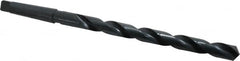 Interstate - 55/64", 3MT 118° Point High Speed Steel Taper Shank Drill Bit - Oxide Finish, 10" Flute Length, 15" OAL, Spiral Flute, Series 502 - Benchmark Tooling