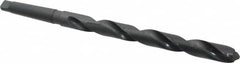 Interstate - 1", 3MT 118° Point High Speed Steel Taper Shank Drill Bit - Oxide Finish, 10" Flute Length, 15" OAL, Spiral Flute, Series 502 - Benchmark Tooling