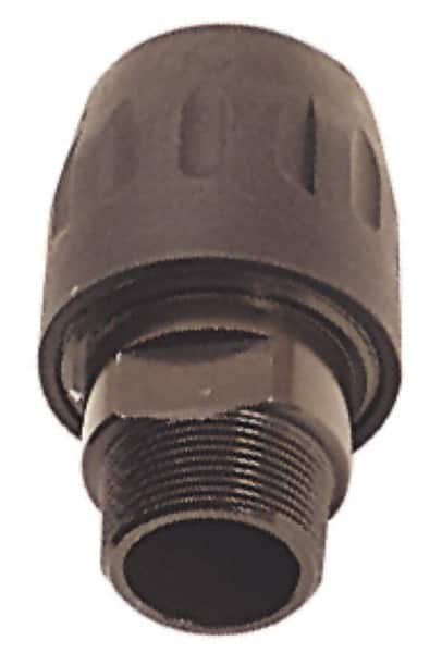 Transair - 1/2 Male NPT, 7/8" ID, Air Hose Male Connector - 232 Max psi, 2-3/4" Long, Plastic - Benchmark Tooling