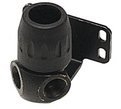 Transair - 1/2 & 1/4 Female NPT, 7/8" ID, Air Hose 90° Two Port Wall Bracket - 232 Max psi, 3-3/16" Long, Plastic - Benchmark Tooling