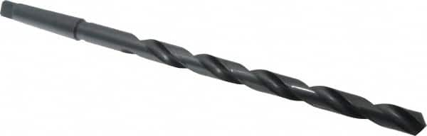 Interstate - 27/32", 3MT 118° Point High Speed Steel Taper Shank Drill Bit - Benchmark Tooling