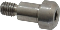 Made in USA - 4mm Shoulder Diam x 5mm Shoulder Length, M3x0.5 Metric Coarse, Hex Socket Shoulder Screw - 303, 18-8 Stainless Steel, Uncoated, 3mm Head Height x 6mm Head Diam - Benchmark Tooling