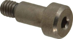 Made in USA - 5mm Shoulder Diam x 8mm Shoulder Length, M4x0.7 Metric Coarse, Hex Socket Shoulder Screw - 303, 18-8 Stainless Steel, Uncoated, 4mm Head Height x 8mm Head Diam - Benchmark Tooling