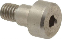 Made in USA - 6mm Shoulder Diam x 5mm Shoulder Length, M5x0.8 Metric Coarse, Hex Socket Shoulder Screw - 303, 18-8 Stainless Steel, Uncoated, 5mm Head Height x 10mm Head Diam - Benchmark Tooling