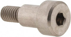 Made in USA - 8mm Shoulder Diam x 10mm Shoulder Length, M6x1 Metric Coarse, Hex Socket Shoulder Screw - 303, 18-8 Stainless Steel, Uncoated, 6mm Head Height x 12mm Head Diam - Benchmark Tooling