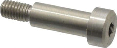 Made in USA - 8mm Shoulder Diam x 20mm Shoulder Length, M6x1 Metric Coarse, Hex Socket Shoulder Screw - 303, 18-8 Stainless Steel, Uncoated, 6mm Head Height x 12mm Head Diam - Benchmark Tooling