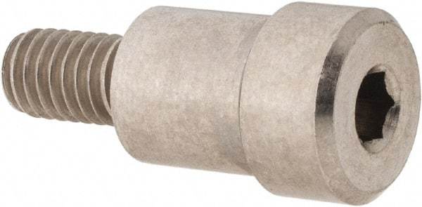 Made in USA - 10mm Shoulder Diam x 10mm Shoulder Length, M6x1 Metric Coarse, Hex Socket Shoulder Screw - 303, 18-8 Stainless Steel, Uncoated, 6mm Head Height x 12mm Head Diam - Benchmark Tooling