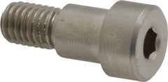 Made in USA - 10mm Shoulder Diam x 10mm Shoulder Length, M8x1.25 Metric Coarse, Hex Socket Shoulder Screw - 303, 18-8 Stainless Steel, Uncoated, 7mm Head Height x 14mm Head Diam - Benchmark Tooling