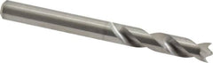 M.A. Ford - 7/32" Spiral Flute Solid Carbide Screw Machine Drill Bit - Bright Finish, Right Hand Cut, 1-1/16" Flute Length, 2-3/8" OAL, Standard Point, Straight Shank - Benchmark Tooling