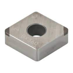 Tungaloy - 2QP-CNGA433 Grade BX360 PCBN Turning Insert - Uncoated, 80° Diamond, 1/2" Inscr Circle, 3/16" Thick, 3/64" Corner Radius - Benchmark Tooling