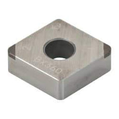 Tungaloy - 2QP-CNGA433 Grade BX360 PCBN Turning Insert - Uncoated, 80° Diamond, 1/2" Inscr Circle, 3/16" Thick, 3/64" Corner Radius - Benchmark Tooling