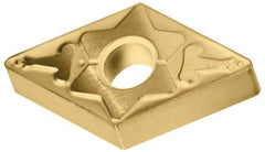 Tungaloy - DNMG433 TM Grade AH120 Carbide Turning Insert - TiAlN Finish, 55° Diamond, 1/2" Inscr Circle, 3/16" Thick, 3/64" Corner Radius - Benchmark Tooling